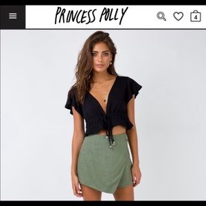 Princess Polly black going out top